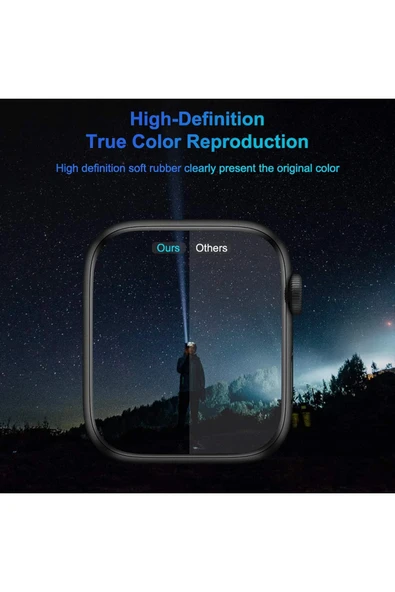 Apple Watch 10 42mm Uyumlu Ekran Koruyucu Ekranı Tam Kaplayan 3D Kavisli Darbelere Karşı Dayanıklı - Resim 6