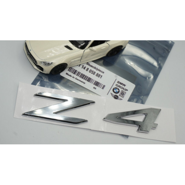 Bmw Z4 Bagaj Krom ABS 3M 3D Yazı Logo Orjinal Ürün - Resim 7