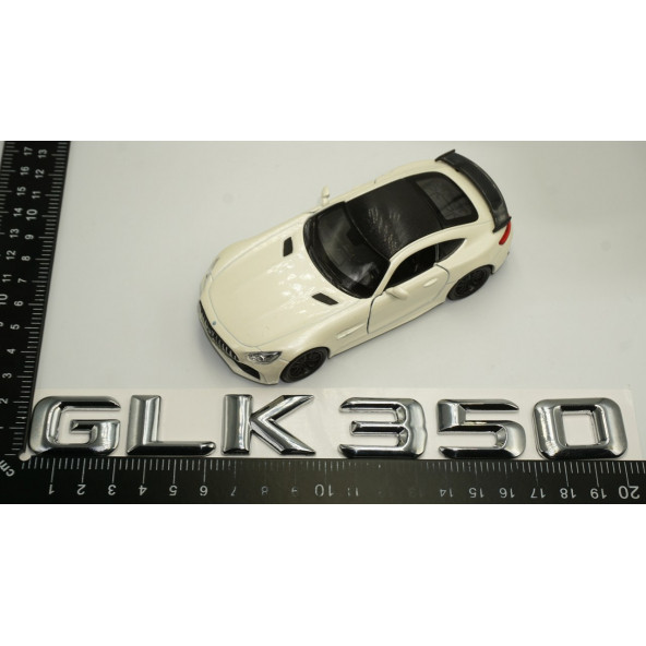 GLK 350 Bagaj Krom Metal 3M 3D Yazı Logo - 6