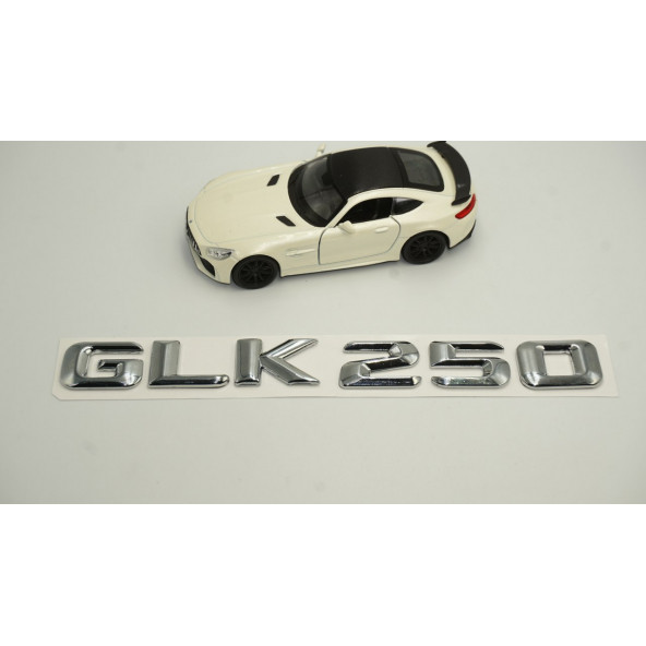 GLK 250 Bagaj Krom Metal 3M 3D Yazı Logo - 3
