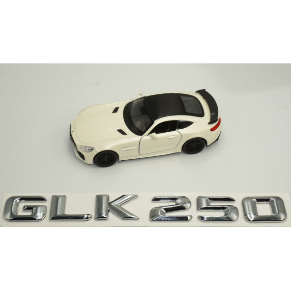 GLK 250 Bagaj Krom Metal 3M 3D Yazı Logo - 4