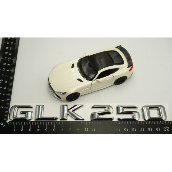 GLK 250 Bagaj Krom Metal 3M 3D Yazı Logo - 6