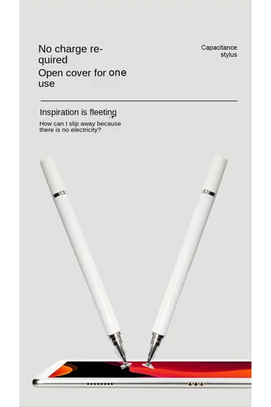 iPhone iPad Uyumlu Dokunmatik Kalem Telefon - Tablet ve Tüm Dokunmatik Cihazlar için Uygun Kalem - Resim 7