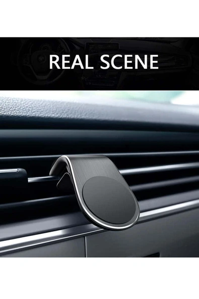 Tüm Cihazlara Uyumlu Mıknatıslı Araç Kalorifer Izgarası Telefon Tutacağı Araç Içi Telefon Tutucu - 8