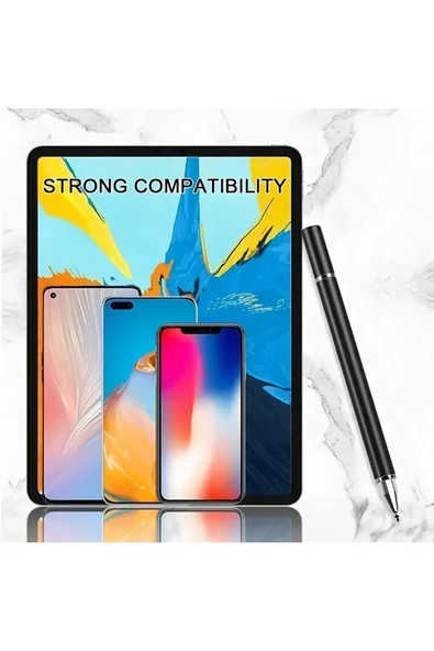 iPhone iPad Uyumlu Dokunmatik Kalem Telefon - Tablet ve Tüm Dokunmatik Cihazlar için Uygun Kalem - Resim 5