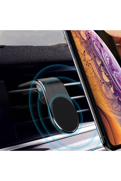 Tüm Cihazlara Uyumlu Mıknatıslı Araç Kalorifer Izgarası Telefon Tutacağı Araç Içi Telefon Tutucu