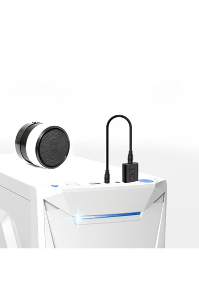 Araç içi Bluetooth Kiti USB 3.5mm Jack Bluetooth Receiver Aux Kablo Wireless Araç Kiti Kablosuz Kit - Resim 7