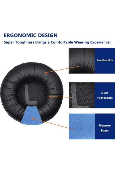 J Tune600/t450/t450bt/t500bt/jr300bt Uyumlu Kulaklık Ve Kafa Bandı Pedi Yumuşak Koruyucu Süngeri - 4
