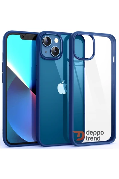 iPhone 14 Uyumlu Kılıf Kamera Çevresi Metal Sararmaya Karşı Dayanıklı Koruyucu Silikon Kapak