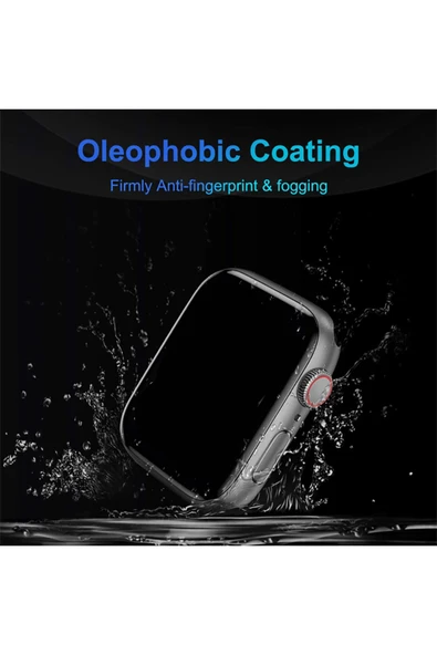 Apple Watch 10 42mm Uyumlu Ekran Koruyucu Ekranı Tam Kaplayan 3D Kavisli Darbelere Karşı Dayanıklı - Resim 3