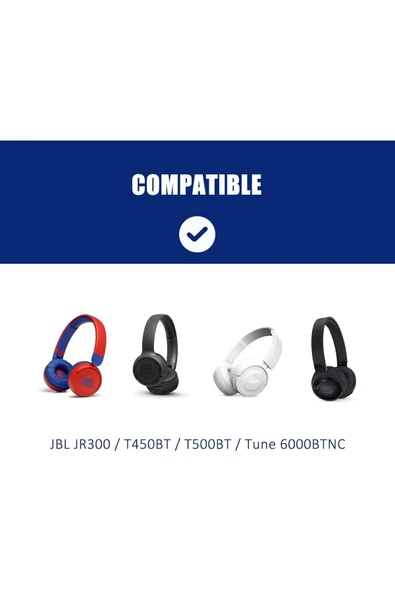 J Tune600/T450/T450BT/T500BT/JR300BT Uyumlu Kulaklık ve Kafa Bandı Pedi Yumuşak Koruyucu Süngeri - 3