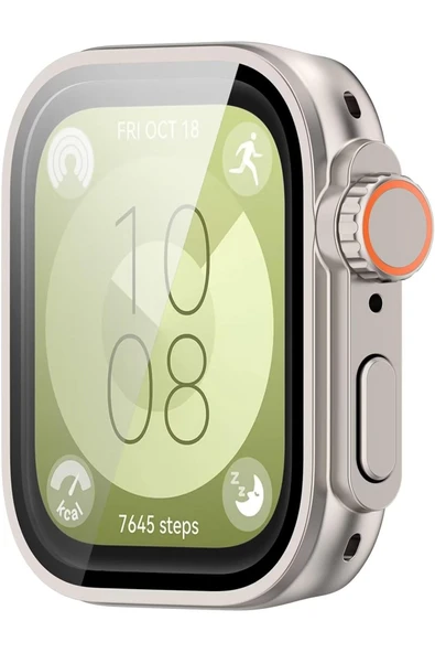 Huawei Watch Fit 3 Uyumlu Kılıf Kasa ve Ekran Koruyucu Dönüştürücü Ultra Görünmlü Darbelere Dayanklı - 3