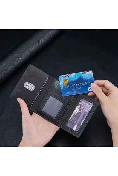 iPhone 12/13/14/15 Plus/16 Pro Max Galaxy S20/S21/S22/S23 Fe/S24 Ultra Magsafe Cüzdan Kartlıklı Deri - 3