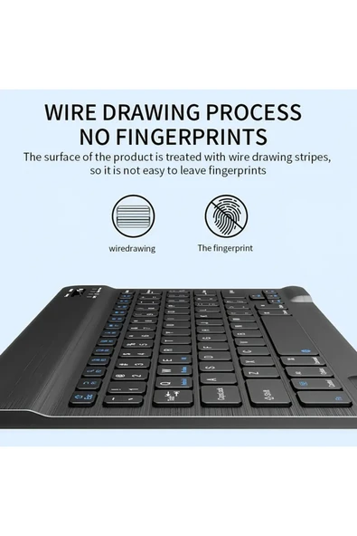PC/Notebook/Macbook Uyumlu Kablosuz Şarj Edilebilir Klavye Mouse Seti Sessiz Türkçe Karakter Klavye - Resim 8
