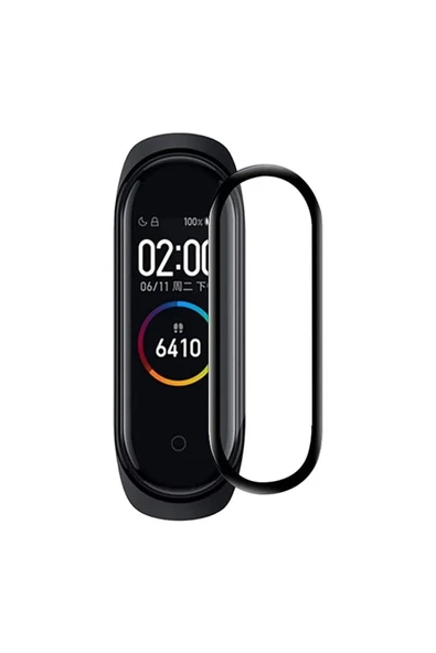 Xiaomi Mi Band 4 Uyumlu Tam Kaplayan Darbelere Karşı Dayanıklı Kırılmaz Cam Nano Ekran Koruyucu ürün görseli