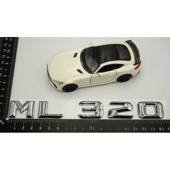 ML320 Bagaj Krom Metal 3M 3D Yazı Logo - 6