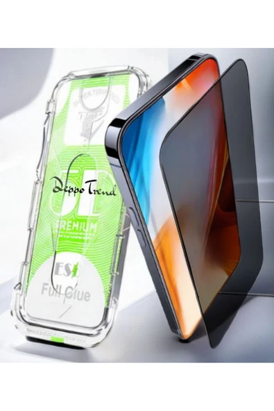 iPhone XS Uyumlu Hayalet Ekran Koruyucu Takma Aparatlı Kolay Kurulum Dayanıklı Temperli Cam - 1