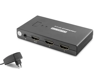 Hadron Hdx1373 2 Port + 4-  Hdmi Kvm Switch Usb Hdmi Kablolu Siyah - Resim 2