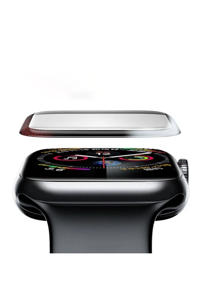Apple Watch 45mm Uyumlu Ekran Koruyucu Kırılmaya ve Darbelere Karşı Dayanıklı Esnek Nano Tam Koruma - Resim 4