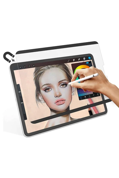 iPad Air 4/5 10.9 Uyumlu Ekran Koruyucu Kolay Kullanılabilir Manyetik Paper Like Kağıt Hissi Çizim