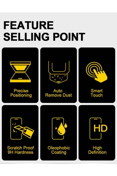 iPhone XS Uyumlu Hayalet Ekran Koruyucu Takma Aparatlı Kolay Kurulum Dayanıklı Temperli Cam - 8