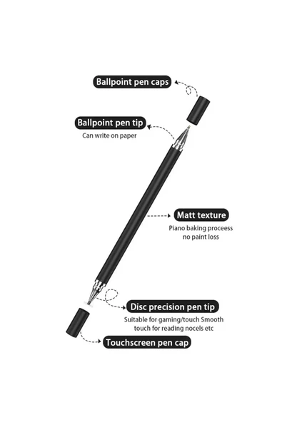 iPhone iPad Uyumlu Dokunmatik Kalem Telefon - Tablet ve Tüm Dokunmatik Cihazlar için Uygun Kalem - Resim 2