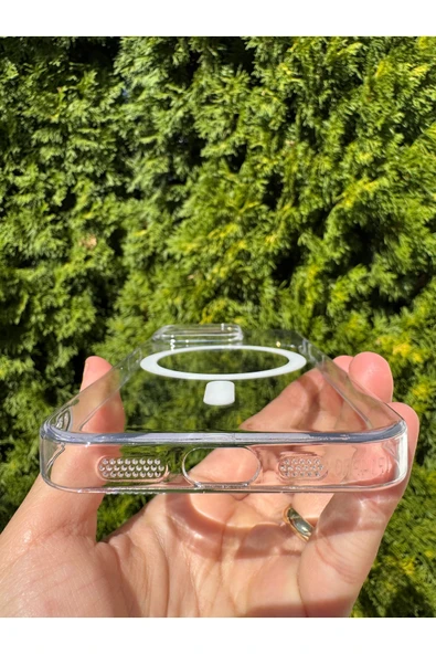 iPhone 14 Pro Uyumlu Kılıf Sert Sararmaz Magsafe Kamera Kenarı Koruyucu Dayanıklı Kapak - 4