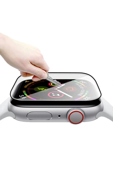 Apple Watch 3 2 1 42mm Uyumlu Watch Ekran Koruyucu Darbelere Dayanklı Tam Kaplayn Esnek Nano Cam - Resim 5