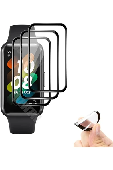 Huawei Band 7 Uyumlu Tam Kaplayan Darbelere Karşı Dayanıklı Kırılmaz Cam Nano Ekran Koruyucu ürün görseli