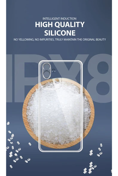 Samsung Galaxy A04E Uyumlu Kılıf 3D Kamera Korumalı Darbe Önleyici Şeffaf Transparan Esnek Silikon - 8