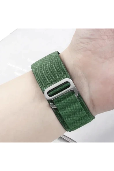 Huawei Watch Fit 3 Uyumlu Kordon Alpine Kumaş Kordon Ayarlanabilir Metal Toka Aparatlı Dayanıklı - 2