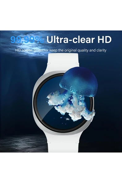 Samsung Galaxy Watch 8 40mm Uyumlu 3 Adet Ekran Koruyucu Darbelere Çizilmelere Karşı Üstün Koruma - Resim 6