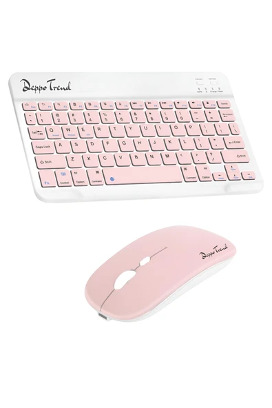 PC/Notebook/Macbook Uyumlu Kablosuz Şarj Edilebilir Klavye Mouse Seti Sessiz Türkçe Karakter Klavye - Resim 2