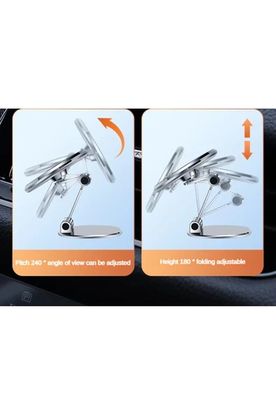 iPhone 11-12-13-14-15-16 Plus-16 Pro Max Uyumlu Magsafe Açısı Ayarlanabilr Mıknatslı Araç içi Tutucu - 6