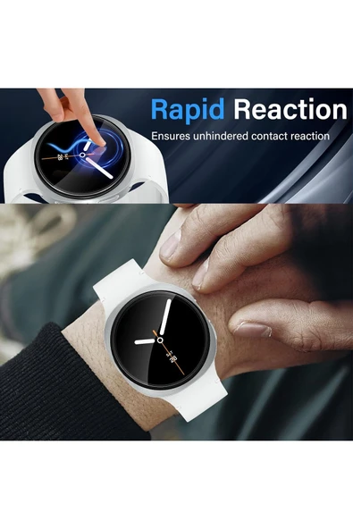 Samsung Galaxy Watch 8 40mm Uyumlu 3 Adet Ekran Koruyucu Darbelere Çizilmelere Karşı Üstün Koruma - Resim 7
