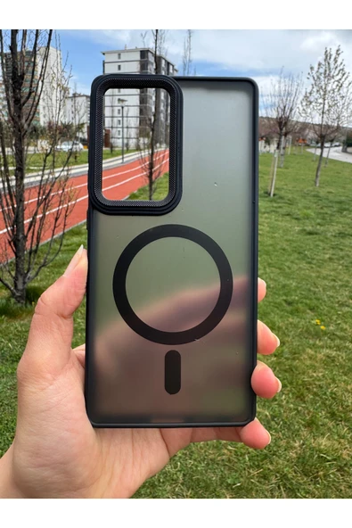 Samsung Galaxy S25 Ultra Uyumlu Kılıf Magsafe Renkli Mat Sararmaz Kamera Etrafı Metalik Kapak - 2