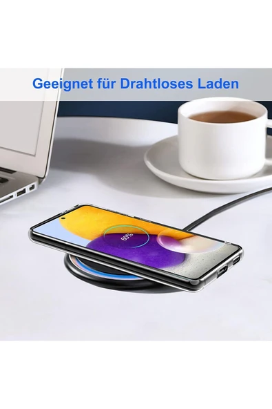Samsung Galaxy A72 Uyumlu Kılıf 3d Kamera Korumalı Darbe Önleyici Şeffaf Transparan Esnek Silikon - 7