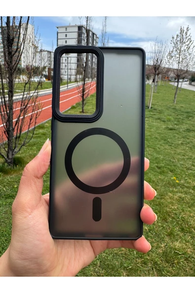 Samsung Galaxy S25 Ultra Uyumlu Kılıf Magsafe Renkli Mat Sararmaz Kamera Etrafı Metalik Kapak