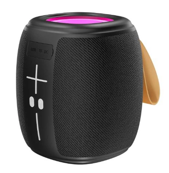 Mikado MD-888 CUBE Siyah 5W 1200mAh BT-TF-USB-LED Işıklı Speaker Hoparlör ürün görseli 1