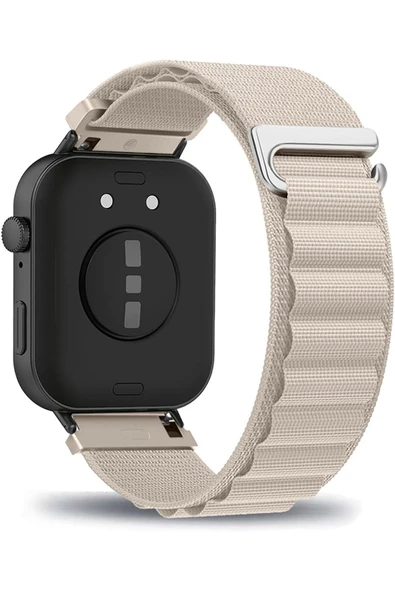 Huawei Watch Fit 3 Uyumlu Kordon Alpine Kumaş Kordon Ayarlanabilir Metal Toka Aparatlı Dayanıklı