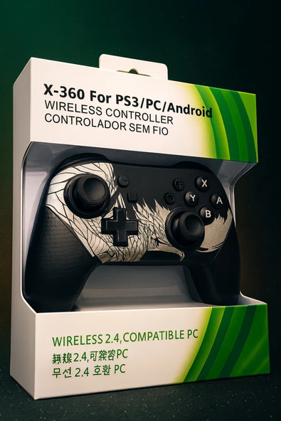 PS3/PC/Android/X-Box Uyumlu JoyStick Kablosuz Oyun Kolu Yüksek Kalite Wireless Titreşimli Kumanda