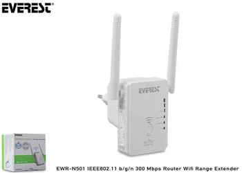 Everest EWR-N501 IEEE802.11 b-g-n 300 Mbps Router Wifi Range Extender - 2