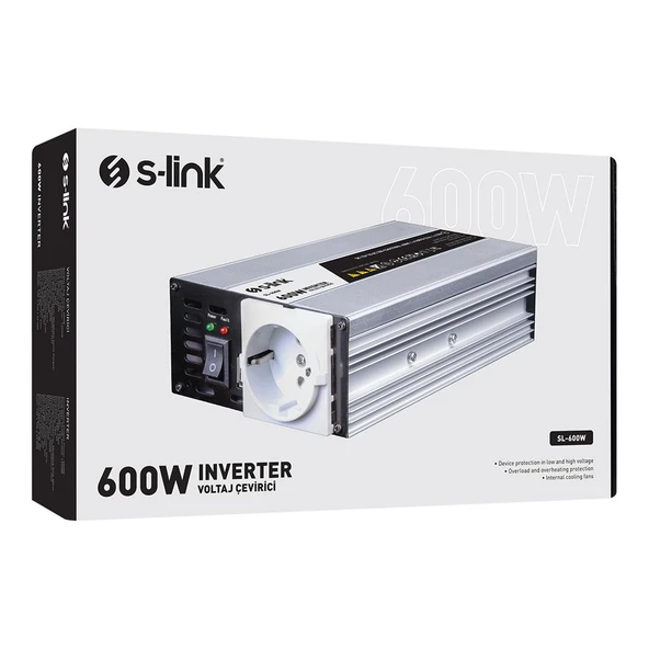 S-link SL-600W 600W DC12V-AC230V İnverter - 2