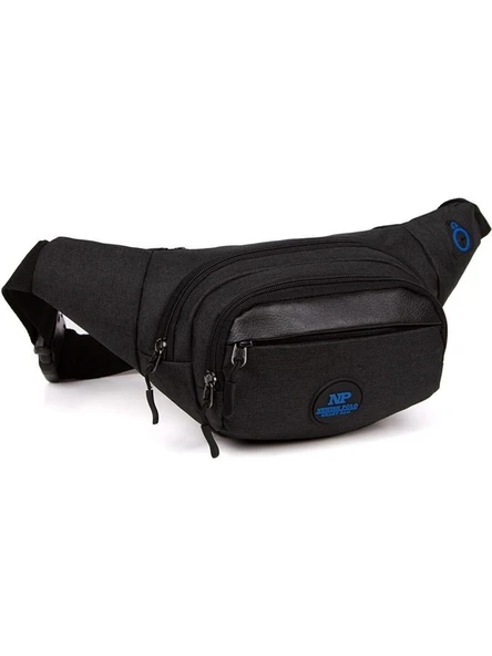 Siyah Erkek Suya Dayanıklı Keten Çanta, Kulaklık Girişli, Günlük ve Seyahat Için Ideal, Şık Tasarım - Resim 3