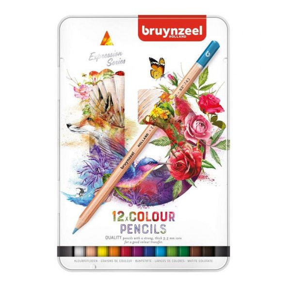 Bruynzeel Expression Colour Kuru Boya Kalemi 12 Renk