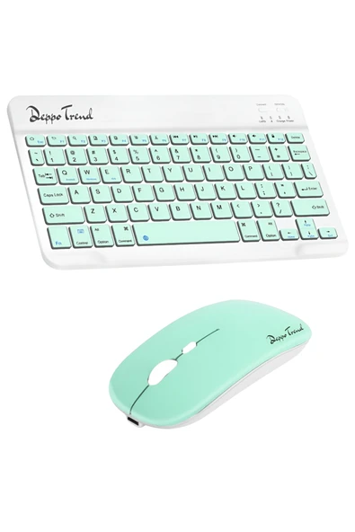 PC/Notebook/Macbook Uyumlu Kablosuz Şarj Edilebilir Klavye Mouse Seti Sessiz Türkçe Karakter Klavye - Resim 2