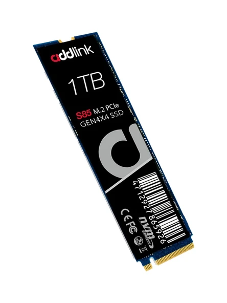 Addlink S85 1TB 6000/5400 MB/s M.2 2280 PCIe 4.0 NVMe 1.4 3D NAND Flash SSD AD1TBS85M2P - 2