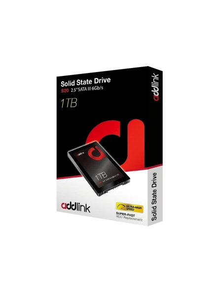 Addlink 1TB 500-450 MB/s 2.5" SATA III 6Gb/s SSD AD1TBS20S3S - 2