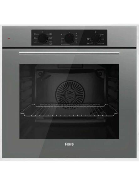 Ferre QBL62CPR Gri Ankastre Fırın