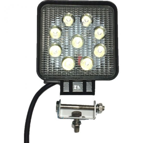 İnwells Çalışma Lambası Kare 9 Led 27 Watt